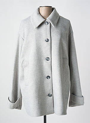Manteau court gris KAFFE pour femme