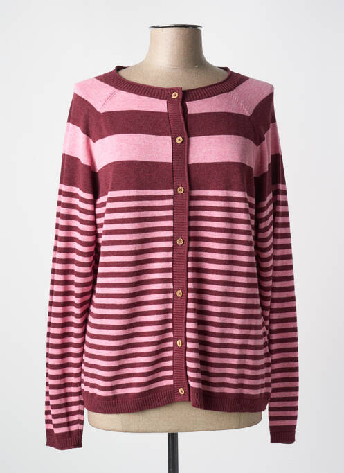 Gilet manches longues rose WHITE STUFF pour femme