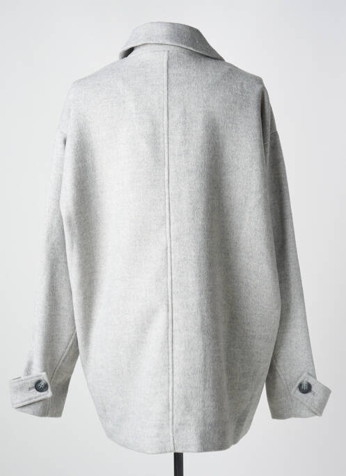 Manteau court gris KAFFE pour femme