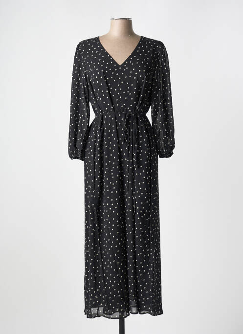 Robe longue noir KAFFE pour femme