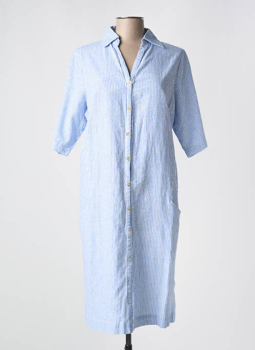 Robe mi-longue bleu POU NOU pour femme