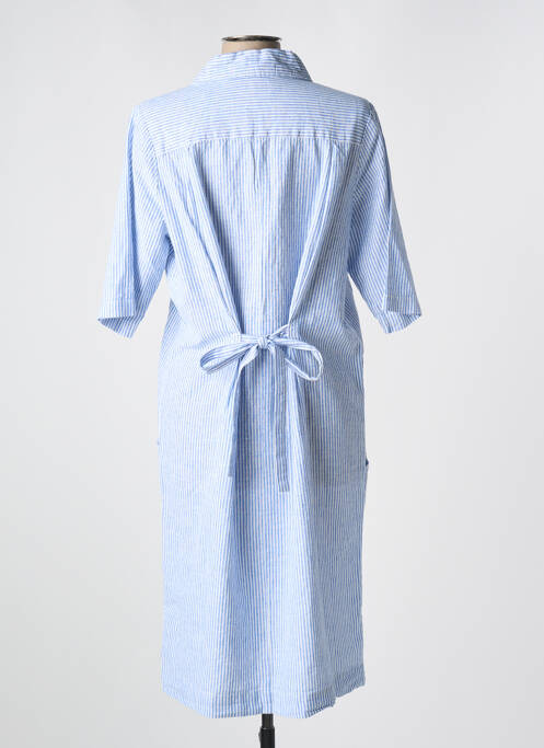 Robe mi-longue bleu POU NOU pour femme