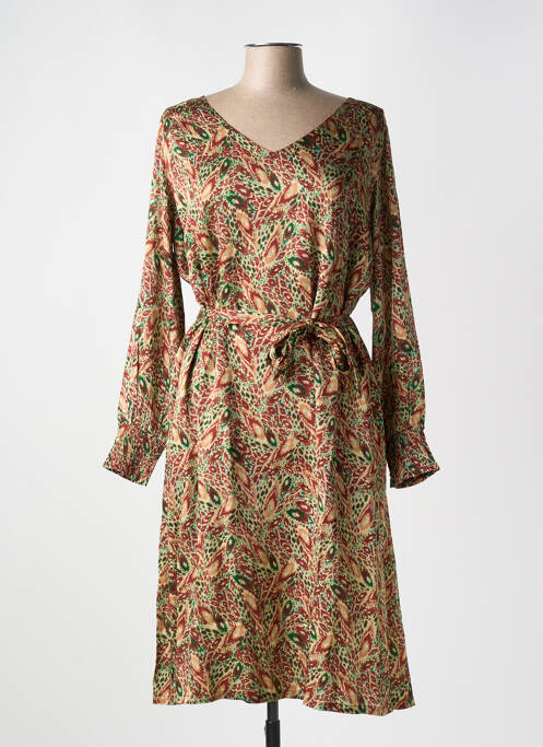 Robe mi-longue marron LA FIANCÉE pour femme