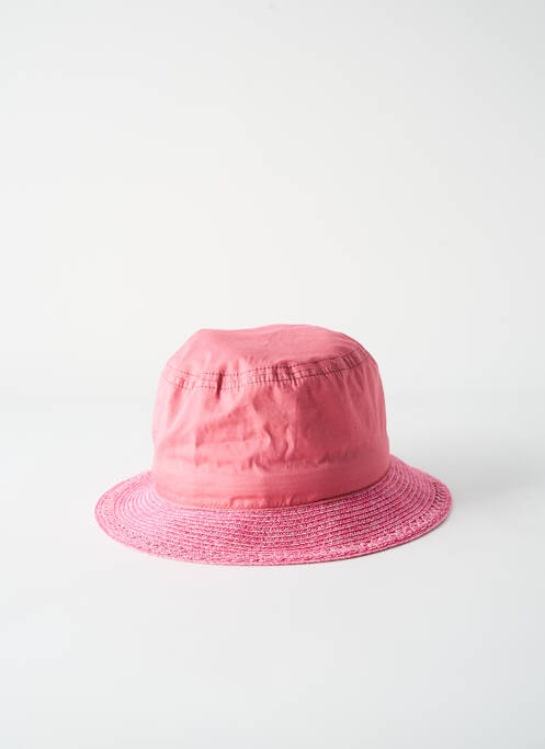 Chapeau tissage popeline rose SEEBERGER femme