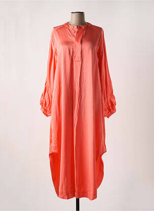 Robe longue manches longues manches longues orange RABENS SALONER femme