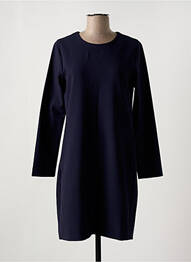 Robe courte fermeture zippée au dos manches longues bleu LOREAK MENDIAN femme