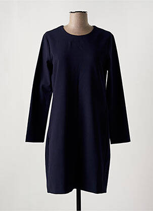 Robe courte fermeture zippée au dos manches longues bleu LOREAK MENDIAN femme