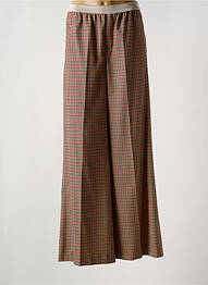 Pantalon large tissage popeline taille normale marron STELLA FOREST femme
