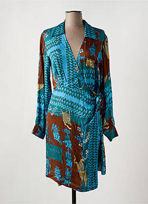 Robe courte bleu OTTOD'AME pour femme