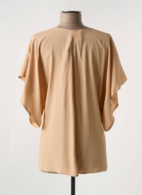 Blouse manches courtes manches courtes beige OTTOD'AME femme