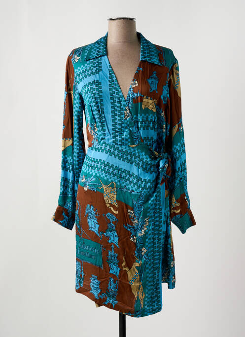 Robe courte bleu OTTOD'AME pour femme