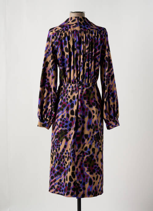 Robe mi-longue violet DIXIE pour femme
