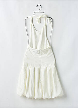 Robe courte sans manche sans manche beige KAMAD femme