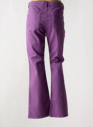 Jean coupe flare stretch taille normale violet HAPPY femme