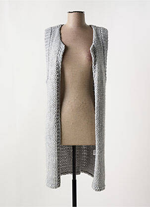 Gilet sans manche sans manche gris EVA KAYAN femme