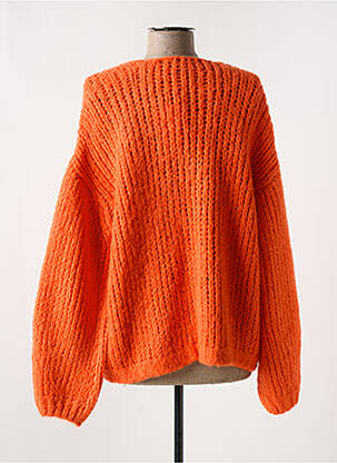 Gilet manches longues coupe cintrée orange OUI femme