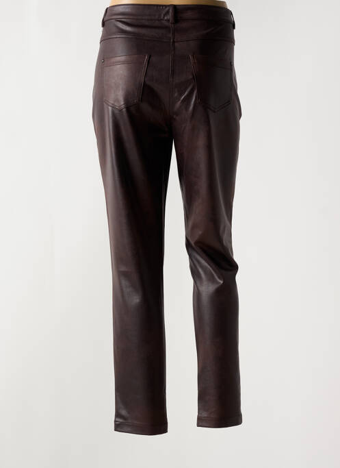 Pantalon slim marron EVA KAYAN pour femme