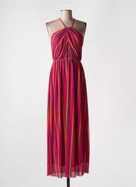 Robe longue sans manche sans manche rose GRACE & MILA femme