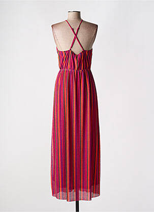 Robe longue sans manche sans manche rose GRACE & MILA femme