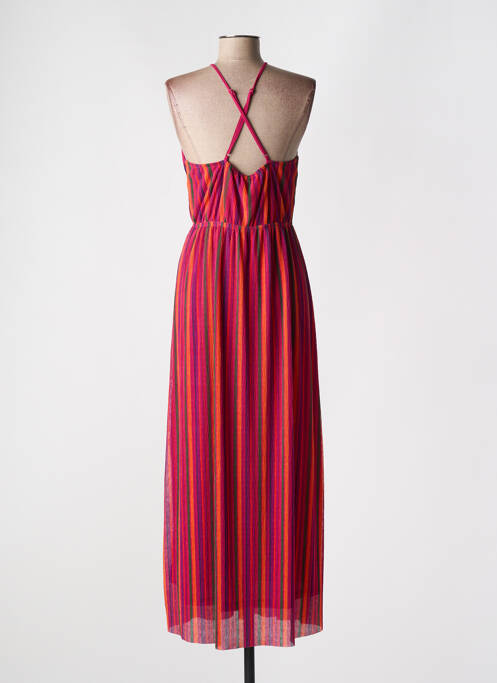 Robe longue sans manche sans manche rose GRACE & MILA femme