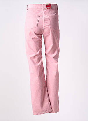 Pantalon droit stretch taille normale rose ESPRIT femme