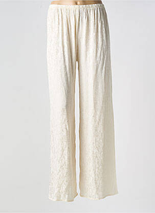 Pantalon large taille normale taille normale beige GRACE & MILA femme