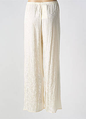 Pantalon large taille normale taille normale beige GRACE & MILA femme