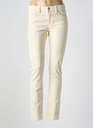 Pantalon slim stretch taille normale beige ESPRIT femme