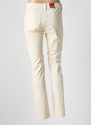 Pantalon slim stretch taille normale beige ESPRIT femme