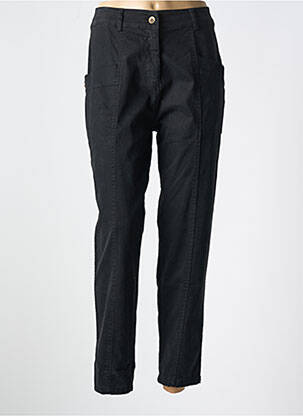 Pantalon slim tissage popeline taille normale noir PAKO LITTO femme