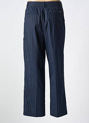 Pantalon droit fermeture zippée sous rabat boutonné taille normale bleu SCOTCH & SODA femme