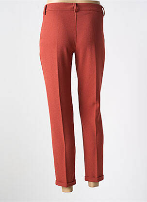 Pantalon 7/8 fermeture zippée sous rabat boutonné rouge PAKO LITTO femme