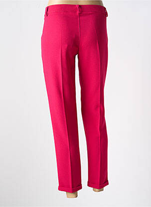 Pantalon 7/8 fermeture zippée sous rabat boutonné rose PAKO LITTO femme
