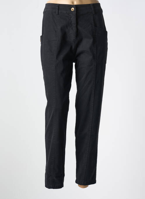 Pantalon slim tissage popeline taille normale noir PAKO LITTO femme
