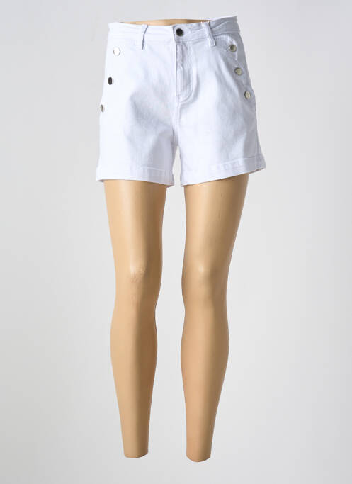 Short blanc NINA CARTER pour femme