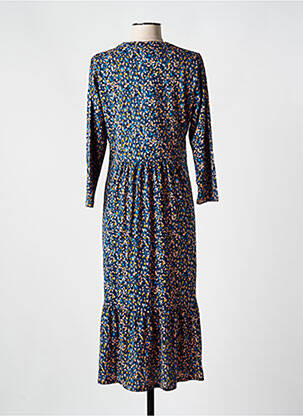 Robe longue manches longues manches longues bleu WHITE STUFF femme