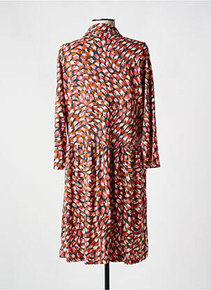 Robe mi-longue imprimé fantaisie manches longues rose WHITE STUFF femme