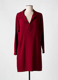 Robe courte manches longues manches longues rouge PAKO LITTO femme