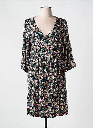 Robe courte manches 3/4 manches 3/4 noir #144894 femme