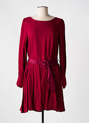 Robe courte manches longues manches longues rouge GRACE & MILA femme