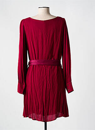 Robe courte manches longues manches longues rouge GRACE & MILA femme