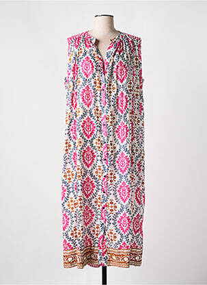 Robe longue rose CHICOSOLEIL pour femme