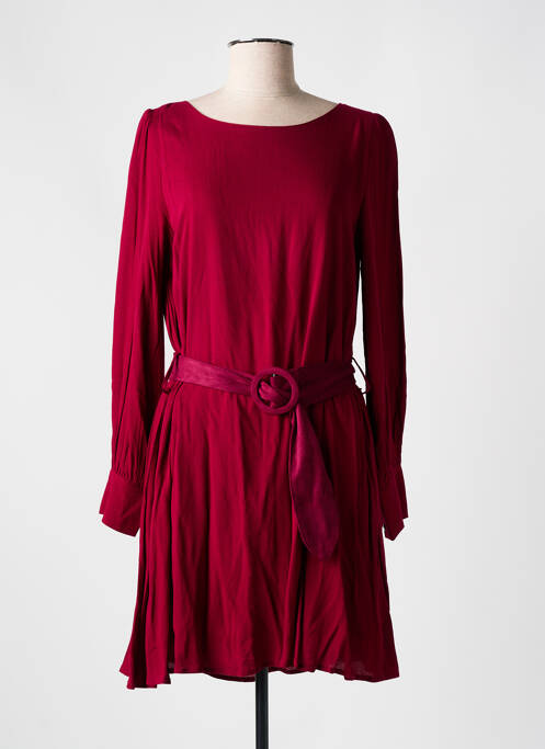 Robe courte manches longues manches longues rouge GRACE & MILA femme