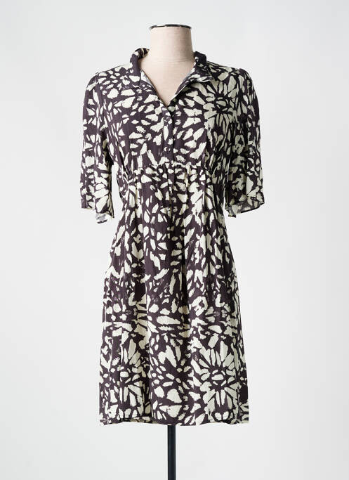 Robe courte gris GRACE & MILA pour femme