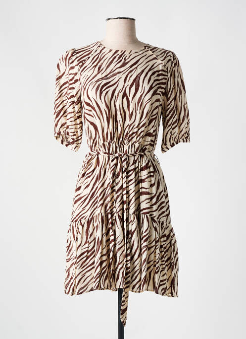 Robe courte marron GRACE & MILA pour femme