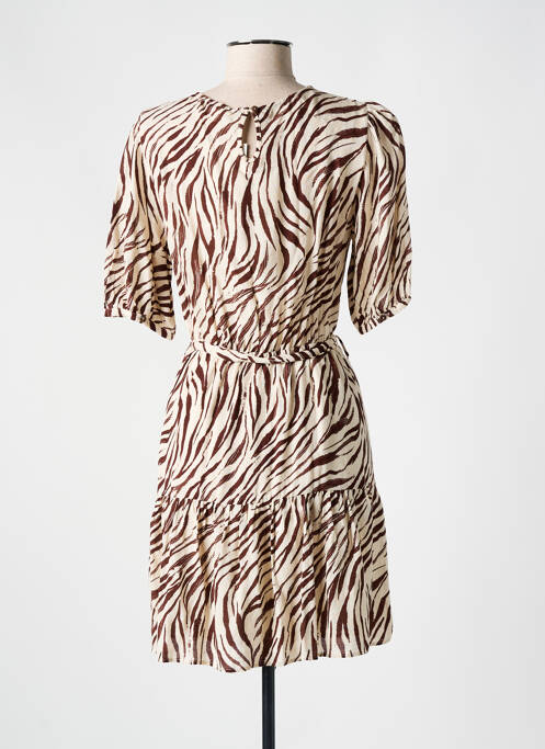 Robe courte marron GRACE & MILA pour femme