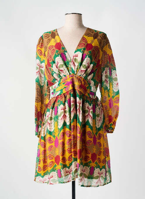 Robe courte marron LILI & LALA pour femme