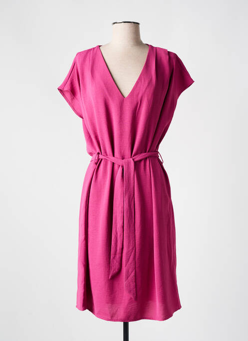 Robe mi-longue rose GRACE & MILA pour femme