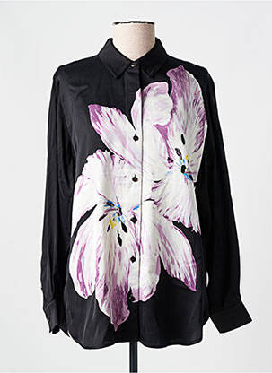 Chemisier imprimé fleurs manches longues noir SCOTCH & SODA femme