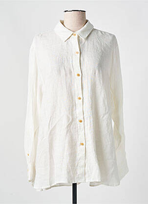 Chemisier tissage crêpe manches longues blanc SCOTCH & SODA femme